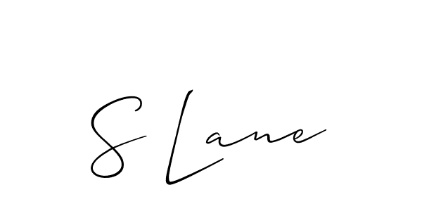 How to make S Lane signature? Allison_Script is a professional autograph style. Create handwritten signature for S Lane name. S Lane signature style 2 images and pictures png