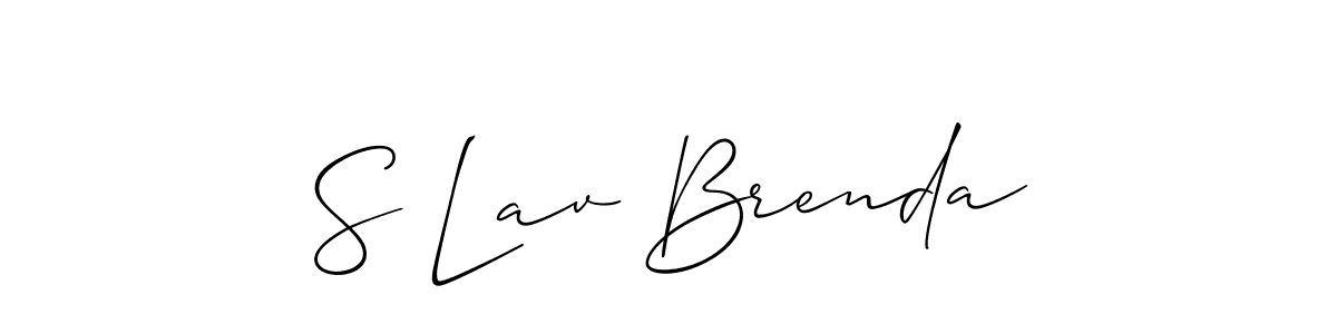 Make a beautiful signature design for name S Lav Brenda. Use this online signature maker to create a handwritten signature for free. S Lav Brenda signature style 2 images and pictures png