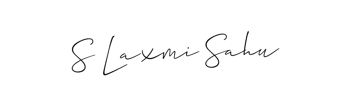 Make a beautiful signature design for name S Laxmi Sahu. Use this online signature maker to create a handwritten signature for free. S Laxmi Sahu signature style 2 images and pictures png