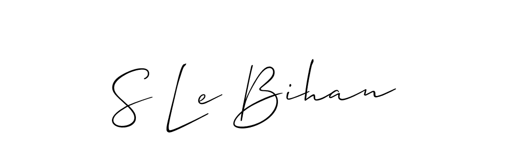 Make a beautiful signature design for name S Le Bihan. With this signature (Allison_Script) style, you can create a handwritten signature for free. S Le Bihan signature style 2 images and pictures png