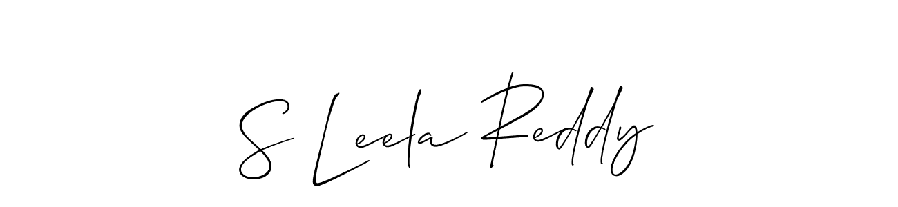How to make S Leela Reddy signature? Allison_Script is a professional autograph style. Create handwritten signature for S Leela Reddy name. S Leela Reddy signature style 2 images and pictures png