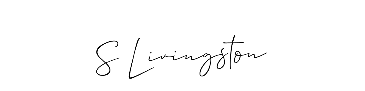 Similarly Allison_Script is the best handwritten signature design. Signature creator online .You can use it as an online autograph creator for name S Livingston. S Livingston signature style 2 images and pictures png