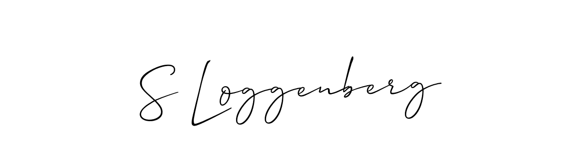 Use a signature maker to create a handwritten signature online. With this signature software, you can design (Allison_Script) your own signature for name S Loggenberg. S Loggenberg signature style 2 images and pictures png