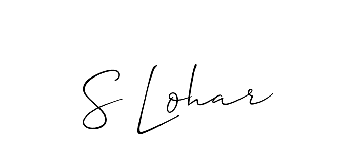 Create a beautiful signature design for name S Lohar. With this signature (Allison_Script) fonts, you can make a handwritten signature for free. S Lohar signature style 2 images and pictures png