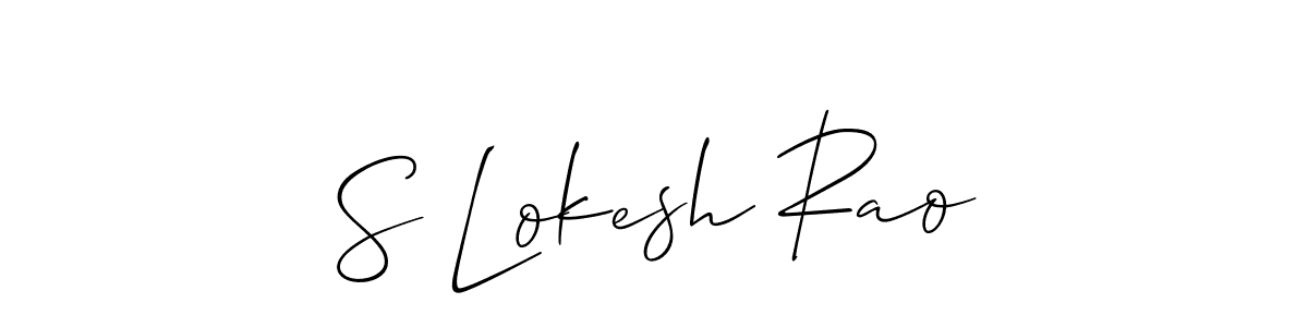 Best and Professional Signature Style for S Lokesh Rao. Allison_Script Best Signature Style Collection. S Lokesh Rao signature style 2 images and pictures png