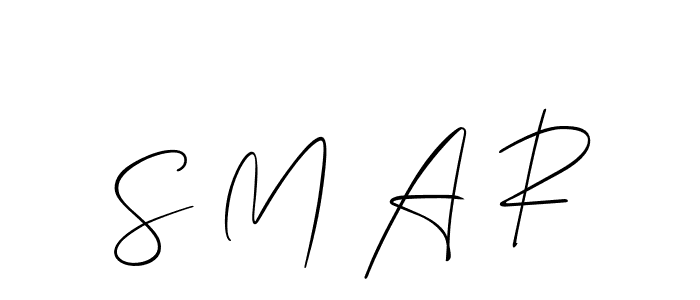 Use a signature maker to create a handwritten signature online. With this signature software, you can design (Allison_Script) your own signature for name S M A R. S M A R signature style 2 images and pictures png