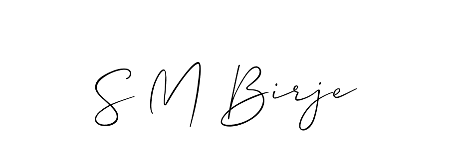 How to Draw S M Birje signature style? Allison_Script is a latest design signature styles for name S M Birje. S M Birje signature style 2 images and pictures png