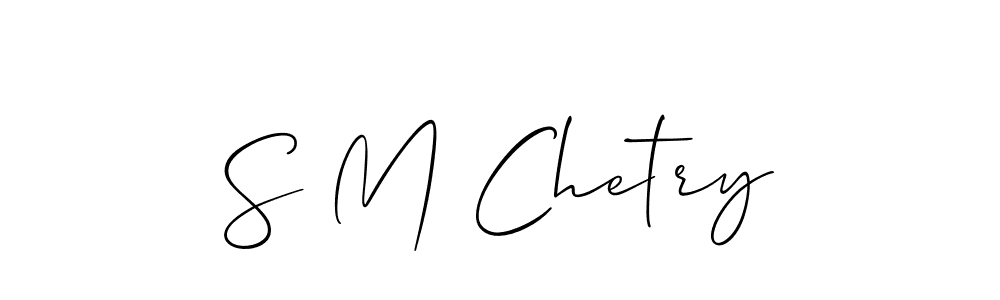 You can use this online signature creator to create a handwritten signature for the name S M Chetry. This is the best online autograph maker. S M Chetry signature style 2 images and pictures png