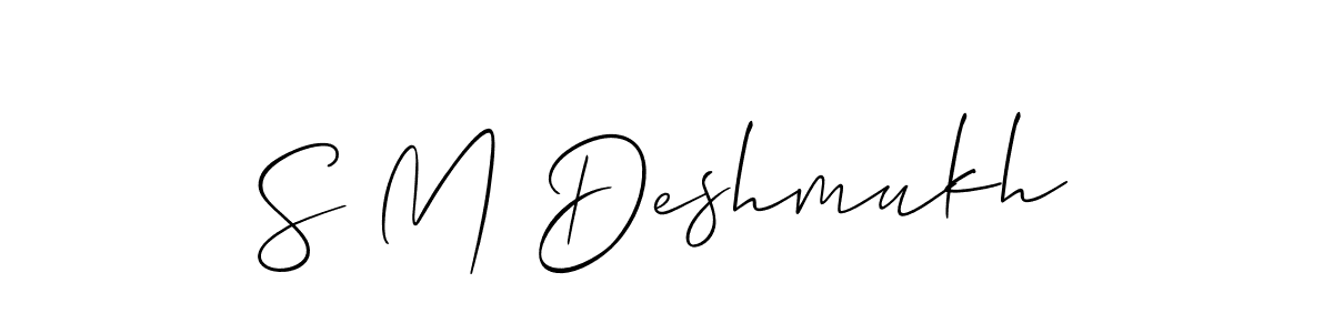 Make a beautiful signature design for name S M Deshmukh. Use this online signature maker to create a handwritten signature for free. S M Deshmukh signature style 2 images and pictures png