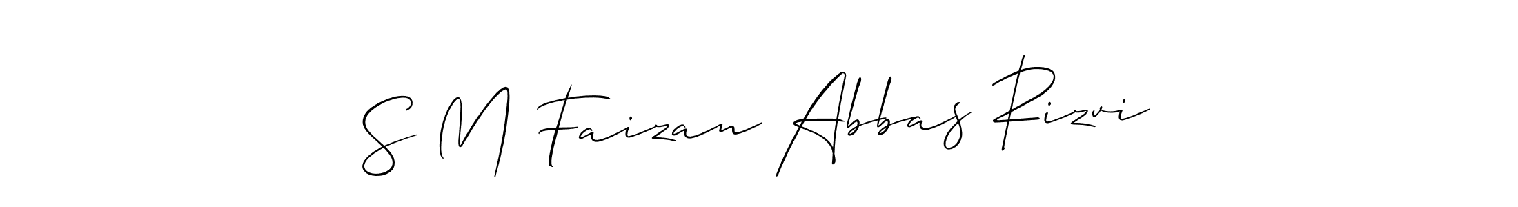 Make a beautiful signature design for name S M Faizan Abbas Rizvi. Use this online signature maker to create a handwritten signature for free. S M Faizan Abbas Rizvi signature style 2 images and pictures png