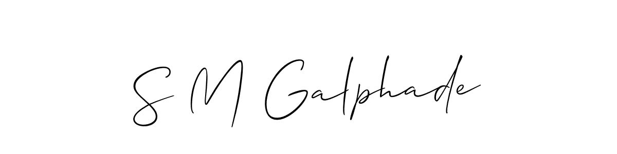 How to Draw S M Galphade signature style? Allison_Script is a latest design signature styles for name S M Galphade. S M Galphade signature style 2 images and pictures png