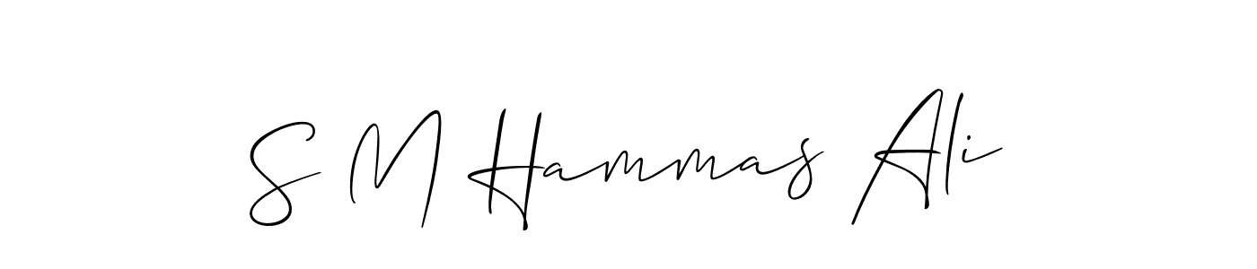 Check out images of Autograph of S M Hammas Ali name. Actor S M Hammas Ali Signature Style. Allison_Script is a professional sign style online. S M Hammas Ali signature style 2 images and pictures png