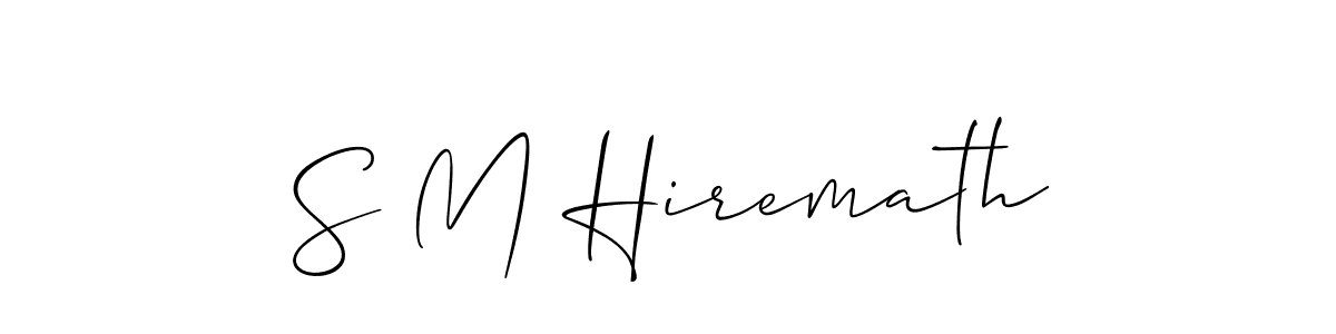 Best and Professional Signature Style for S M Hiremath. Allison_Script Best Signature Style Collection. S M Hiremath signature style 2 images and pictures png