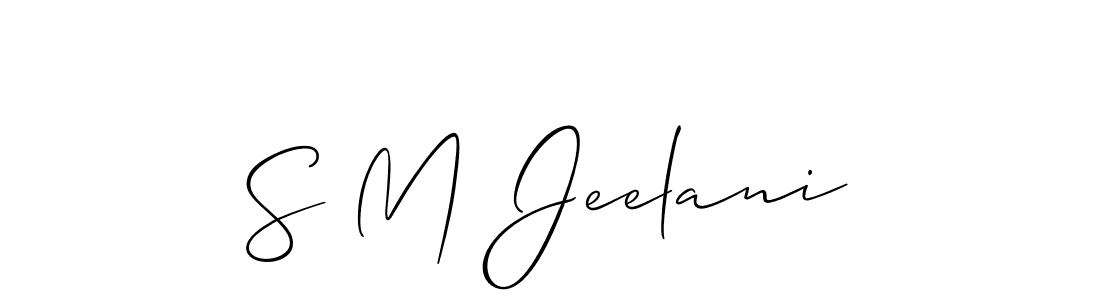 You can use this online signature creator to create a handwritten signature for the name S M Jeelani. This is the best online autograph maker. S M Jeelani signature style 2 images and pictures png