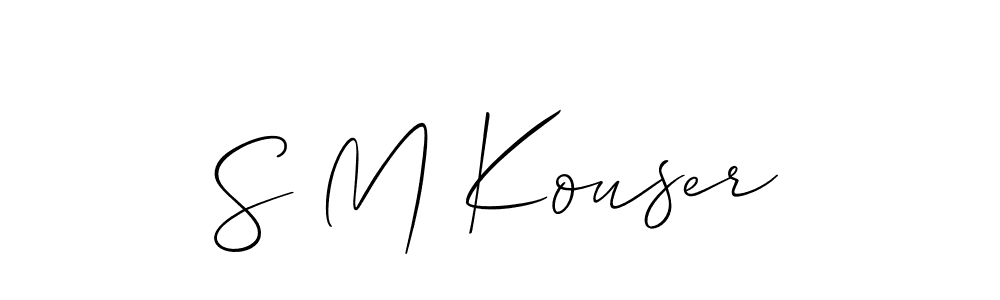 Make a beautiful signature design for name S M Kouser. Use this online signature maker to create a handwritten signature for free. S M Kouser signature style 2 images and pictures png