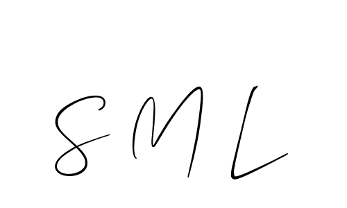 Also You can easily find your signature by using the search form. We will create S M L name handwritten signature images for you free of cost using Allison_Script sign style. S M L signature style 2 images and pictures png