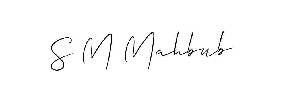Best and Professional Signature Style for S M Mahbub. Allison_Script Best Signature Style Collection. S M Mahbub signature style 2 images and pictures png