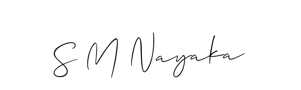 It looks lik you need a new signature style for name S M Nayaka. Design unique handwritten (Allison_Script) signature with our free signature maker in just a few clicks. S M Nayaka signature style 2 images and pictures png