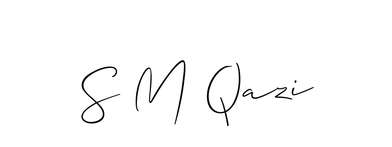 Also we have S M Qazi name is the best signature style. Create professional handwritten signature collection using Allison_Script autograph style. S M Qazi signature style 2 images and pictures png