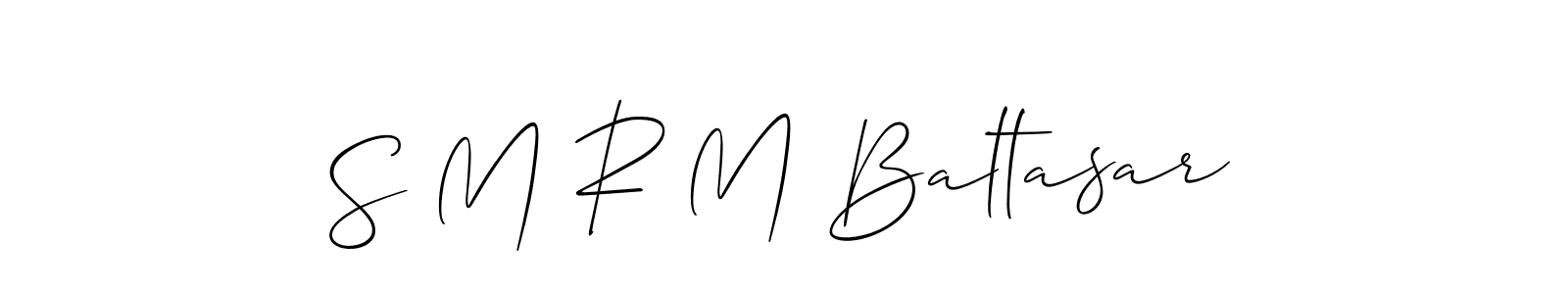 Similarly Allison_Script is the best handwritten signature design. Signature creator online .You can use it as an online autograph creator for name S M R M Baltasar. S M R M Baltasar signature style 2 images and pictures png