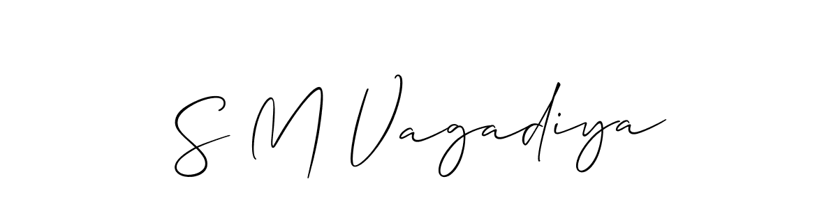 Make a beautiful signature design for name S M Vagadiya. Use this online signature maker to create a handwritten signature for free. S M Vagadiya signature style 2 images and pictures png