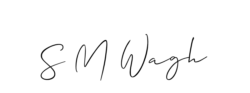 Also we have S M Wagh name is the best signature style. Create professional handwritten signature collection using Allison_Script autograph style. S M Wagh signature style 2 images and pictures png