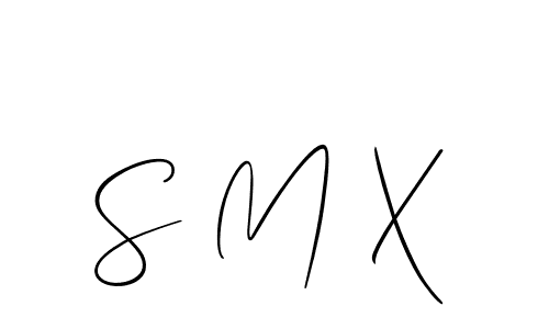 How to make S M X name signature. Use Allison_Script style for creating short signs online. This is the latest handwritten sign. S M X signature style 2 images and pictures png