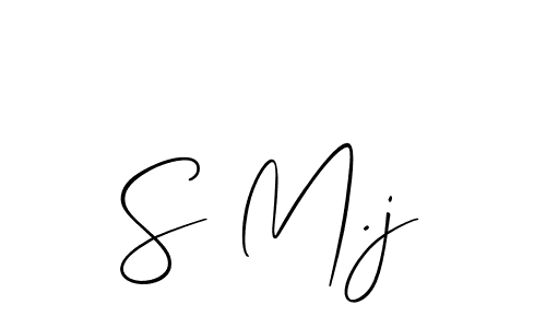 You can use this online signature creator to create a handwritten signature for the name S M.j. This is the best online autograph maker. S M.j signature style 2 images and pictures png