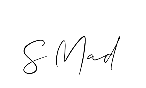 How to make S Mad signature? Allison_Script is a professional autograph style. Create handwritten signature for S Mad name. S Mad signature style 2 images and pictures png