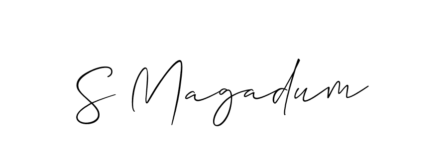 Once you've used our free online signature maker to create your best signature Allison_Script style, it's time to enjoy all of the benefits that S Magadum name signing documents. S Magadum signature style 2 images and pictures png