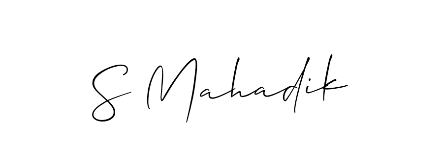 You can use this online signature creator to create a handwritten signature for the name S Mahadik. This is the best online autograph maker. S Mahadik signature style 2 images and pictures png