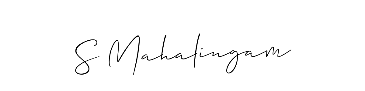 Make a beautiful signature design for name S Mahalingam. Use this online signature maker to create a handwritten signature for free. S Mahalingam signature style 2 images and pictures png
