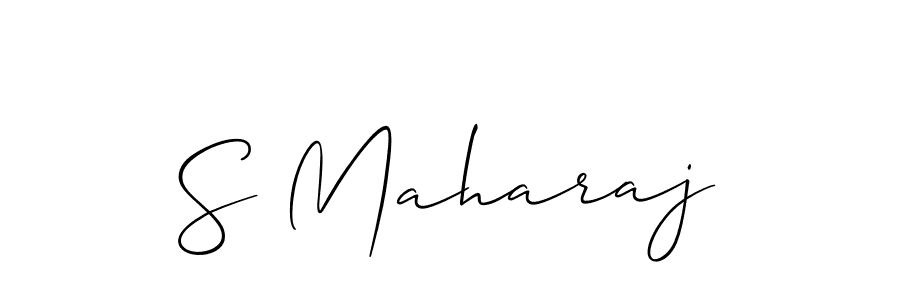 Design your own signature with our free online signature maker. With this signature software, you can create a handwritten (Allison_Script) signature for name S Maharaj. S Maharaj signature style 2 images and pictures png