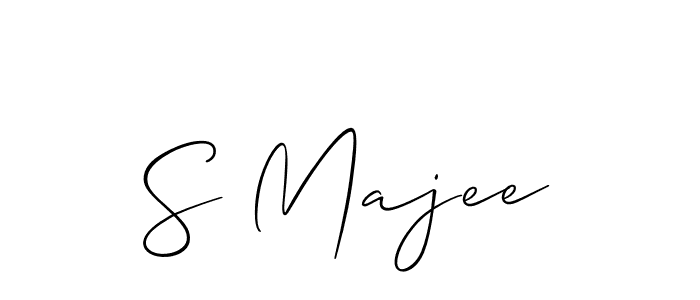 It looks lik you need a new signature style for name S Majee. Design unique handwritten (Allison_Script) signature with our free signature maker in just a few clicks. S Majee signature style 2 images and pictures png