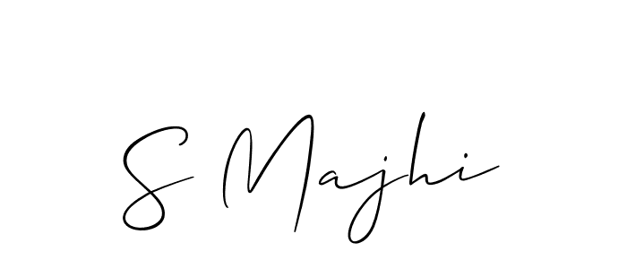 Make a beautiful signature design for name S Majhi. With this signature (Allison_Script) style, you can create a handwritten signature for free. S Majhi signature style 2 images and pictures png
