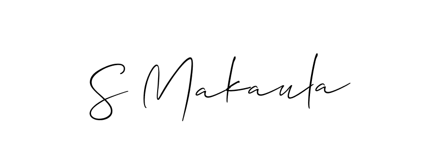 This is the best signature style for the S Makaula name. Also you like these signature font (Allison_Script). Mix name signature. S Makaula signature style 2 images and pictures png