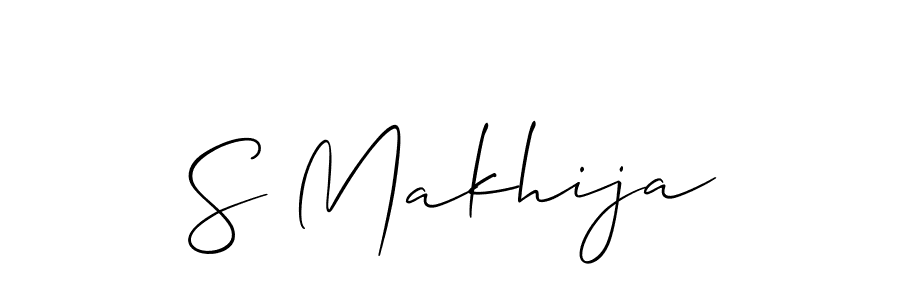 Also we have S Makhija name is the best signature style. Create professional handwritten signature collection using Allison_Script autograph style. S Makhija signature style 2 images and pictures png