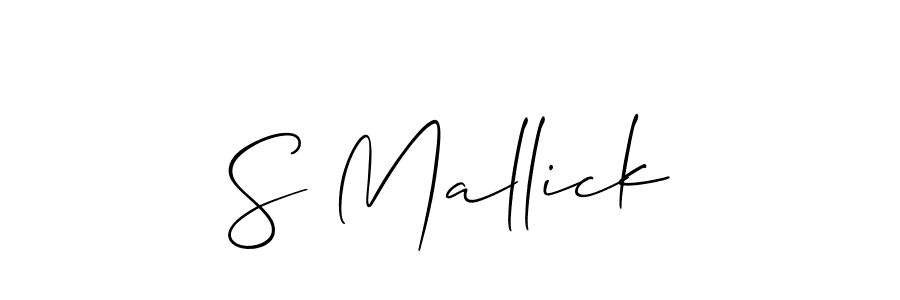 How to Draw S Mallick signature style? Allison_Script is a latest design signature styles for name S Mallick. S Mallick signature style 2 images and pictures png