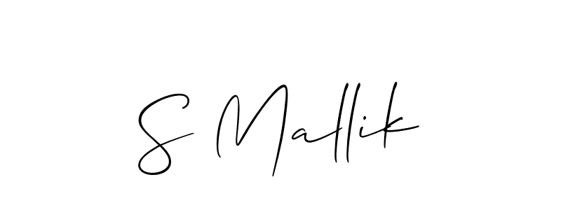 Best and Professional Signature Style for S Mallik. Allison_Script Best Signature Style Collection. S Mallik signature style 2 images and pictures png