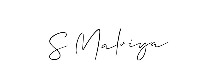 How to Draw S Malviya signature style? Allison_Script is a latest design signature styles for name S Malviya. S Malviya signature style 2 images and pictures png