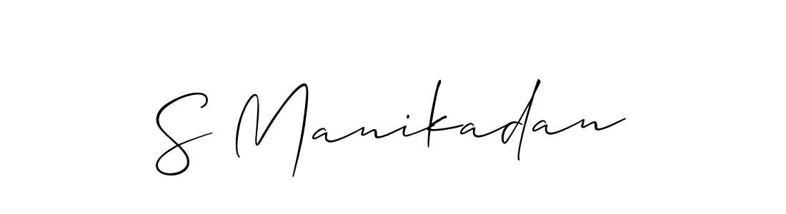 You can use this online signature creator to create a handwritten signature for the name S Manikadan. This is the best online autograph maker. S Manikadan signature style 2 images and pictures png