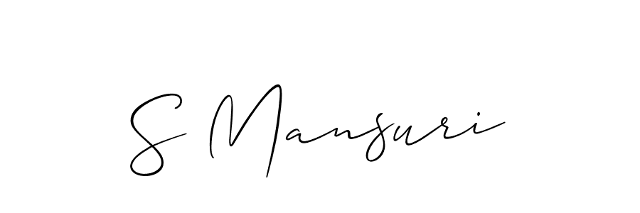 Make a beautiful signature design for name S Mansuri. Use this online signature maker to create a handwritten signature for free. S Mansuri signature style 2 images and pictures png