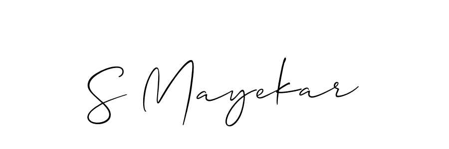 Similarly Allison_Script is the best handwritten signature design. Signature creator online .You can use it as an online autograph creator for name S Mayekar. S Mayekar signature style 2 images and pictures png