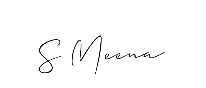 Best and Professional Signature Style for S Meena. Allison_Script Best Signature Style Collection. S Meena signature style 2 images and pictures png