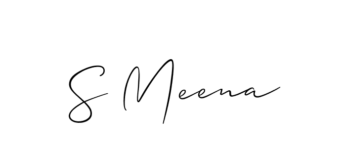 Make a beautiful signature design for name S Meena. Use this online signature maker to create a handwritten signature for free. S Meena signature style 2 images and pictures png