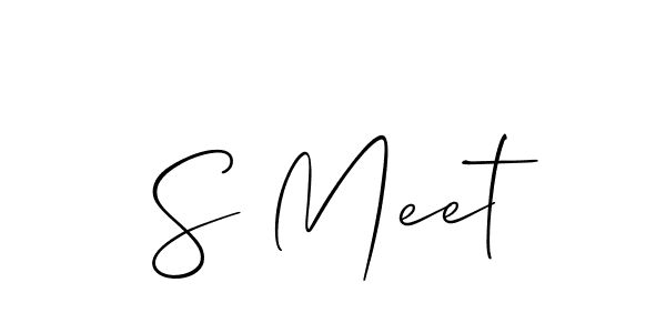 Make a beautiful signature design for name S Meet. Use this online signature maker to create a handwritten signature for free. S Meet signature style 2 images and pictures png