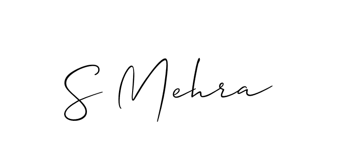 Make a short S Mehra signature style. Manage your documents anywhere anytime using Allison_Script. Create and add eSignatures, submit forms, share and send files easily. S Mehra signature style 2 images and pictures png