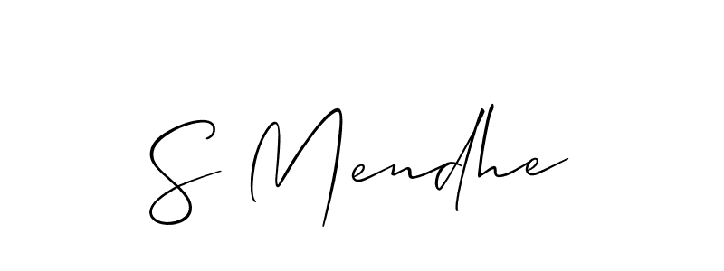 How to Draw S Mendhe signature style? Allison_Script is a latest design signature styles for name S Mendhe. S Mendhe signature style 2 images and pictures png