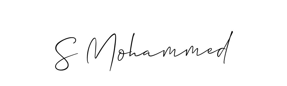 Also we have S Mohammed name is the best signature style. Create professional handwritten signature collection using Allison_Script autograph style. S Mohammed signature style 2 images and pictures png
