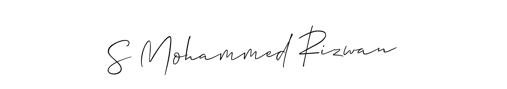 Make a beautiful signature design for name S Mohammed Rizwan. Use this online signature maker to create a handwritten signature for free. S Mohammed Rizwan signature style 2 images and pictures png